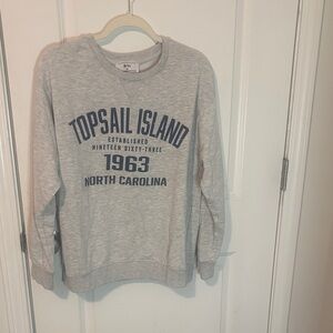 Gray Topsail Island Sweatshirt